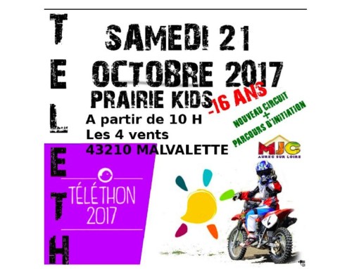 COURSE MOTOCROSS PRAIRIE KIDS