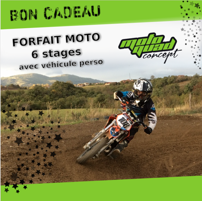 FORFAIT MOTO 6 stages véhicule perso
